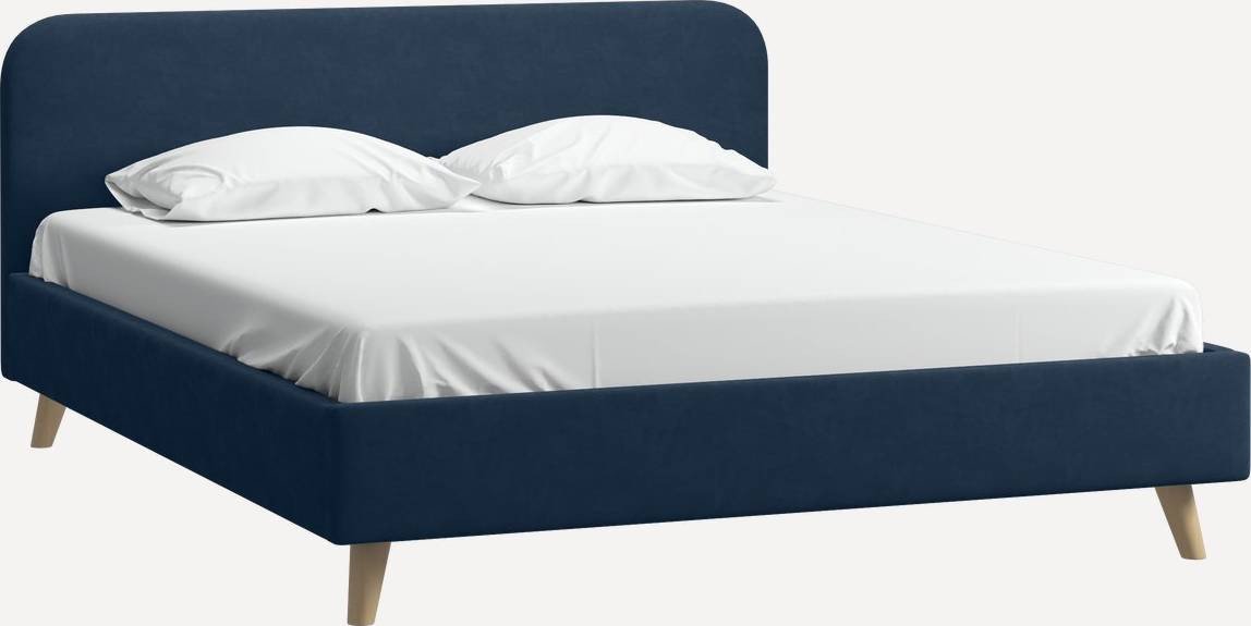 

Кровать Divan Лайтси 140 (Navy Blue)