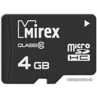 Карта памяти Mirex microSDHC 13612-MC10SD04 4GB