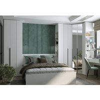 Шкаф-гармошка Евва Лайн ЛН-1U.930х820(2Z) Угловой (бодега белый)