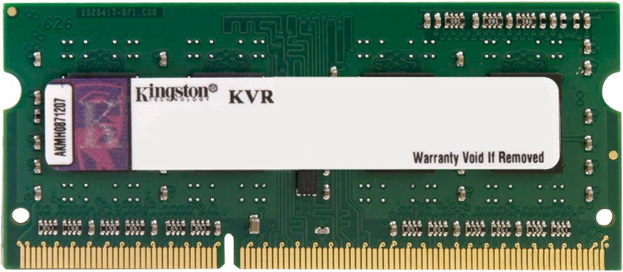 

Оперативная память Kingston ValueRAM 2GB DDR3 SO-DIMM PC3-12800 (KVR16S11S6/2)
