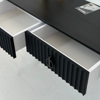 Туалетный столик без зеркала Shtabe Royal 5110 эко (черный/р.черная)