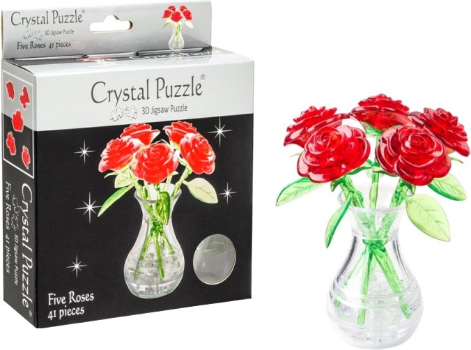 

3Д-пазл Crystal Puzzle Букет в вазе 90352