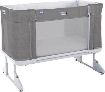 Приставная детская кроватка Chicco Next2Me Forever (moon grey)