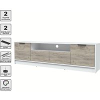 Тумба Интерлиния ТВ Концепт КТ-ТВ4-50 (дуб серый/белый платинум)