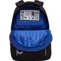 Школьный рюкзак Grizzly RB-452-3f (черный/синий)