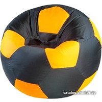 Кресло-мешок Мама рада! Мяч оксфорд (черный/оранжевый, XXL, smart balls)