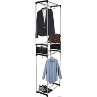 Стойка для одежды Sheffilton SHT-WR11 932289 (черный/хром лак/черный)