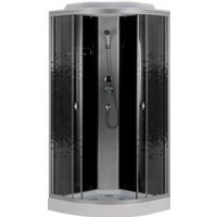 Душевая кабина Водный мир ВМ-883 Е 90x90 (черный/черная мозаика)