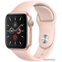 Умные часы Apple Watch Series 5 LTE 44 мм (алюминий золотистый/розовый песок)