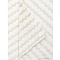 Плед Tex Republic Absolute Зигзаг двухцветный Flannel 220x200 92572 (бежевый)