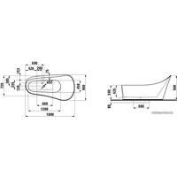 Ванна Laufen Palomba Colection 180x90 [245802]