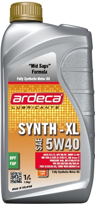 

Моторное масло Ardeca SYNTH-XL 5W-40 1л