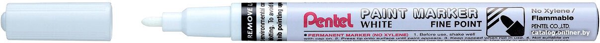 Маркер перманентный Pentel Paint MSP10-W (белый)