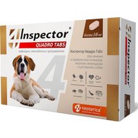 Таблетки от блох и клещей Inspector Quadro Tabs для собак более 16 кг (4 таблетки)