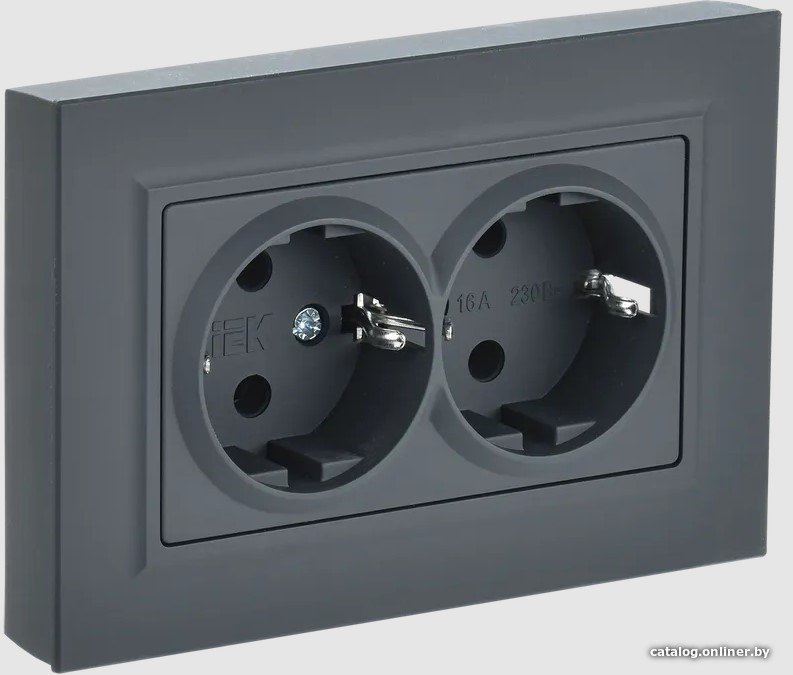 Розетка IEK Brite РС12-3-БрГ