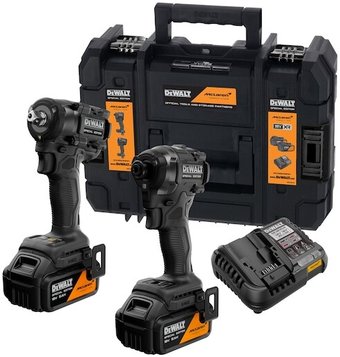 DeWalt DCK2224MP2T-QW (винтоверт, гайковерт, 2 АКБ, кейс)