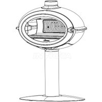 Свободностоящая печь-камин Invicta Brio Sur Pied 6481-14