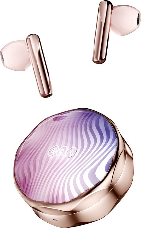

Наушники QCY FairyBuds T21 (золотистый/розовый)