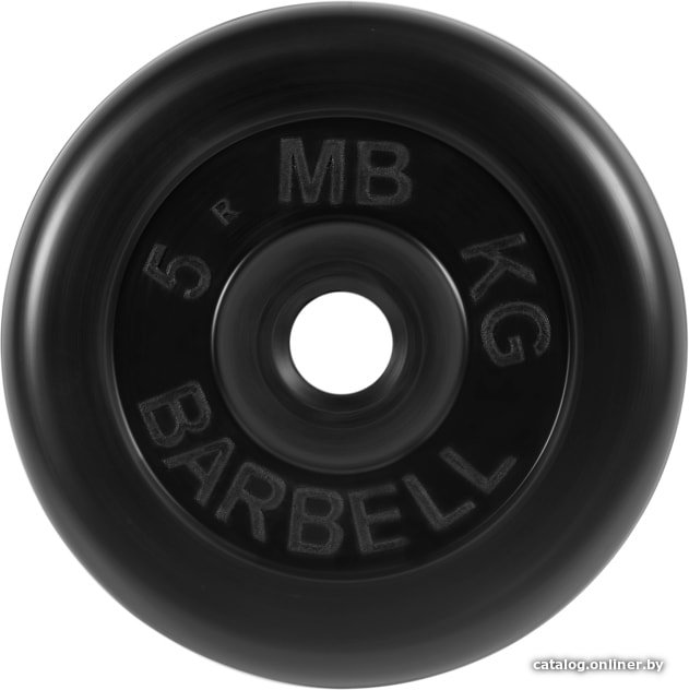 Диск MB Barbell Стандарт 31 мм (1x5 кг, черный)