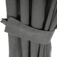 Комплект штор и гардин Mio Tesoro Canvas 150x260 + Гардина Вуаль 300х260 (серый, белый)