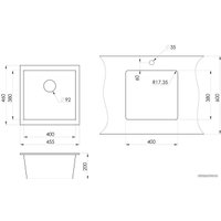 Кухонная мойка Granula 4451 (арктик)