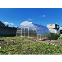 Теплица КомфортПром двухстворчатая 40x20/1 6x6 м (TitanPlast 3.8 мм)