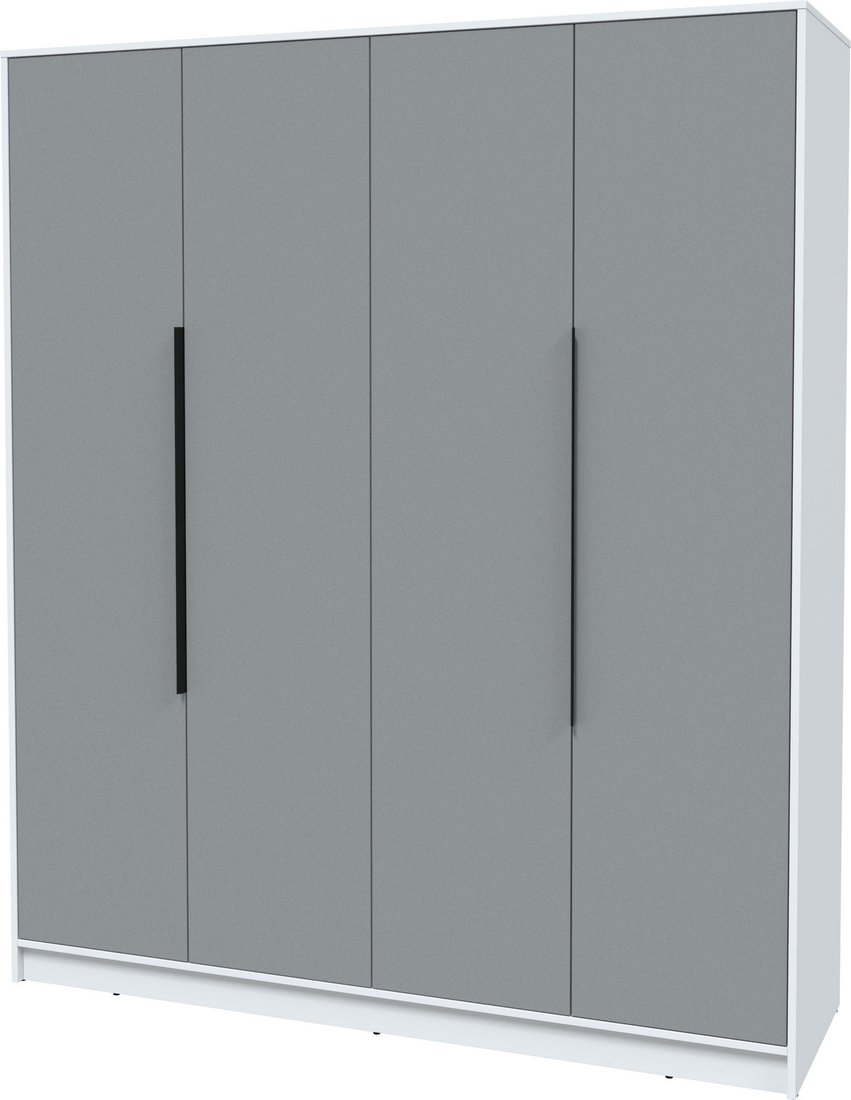 

Шкаф распашной Интерлиния Концепт КТ-Ш4 (серебро/белый платинум)