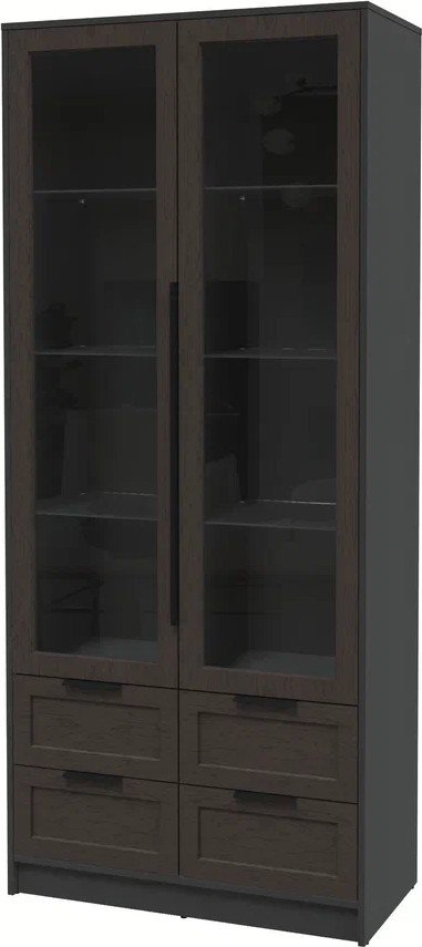 

Шкаф-витрина Интерлиния Концепт Тренд КТ-ШВ2 (антрацит/дуб английский)