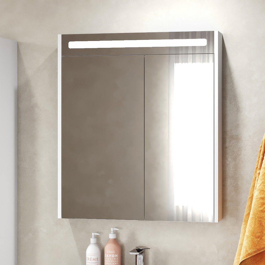 

Belux Шкаф с зеркалом Бристоль ВШ 70 (1, белый глянцевый)