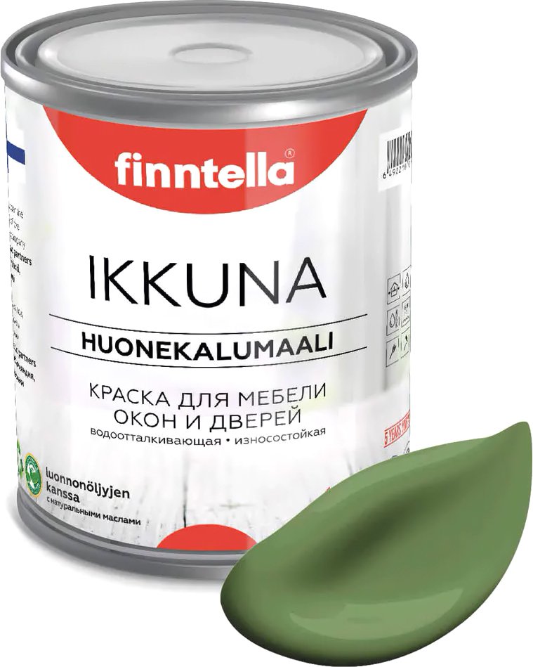 

Краска Finntella Ikkuna Vihrea F-34-1-3-FL025 2.7 л (зеленый)