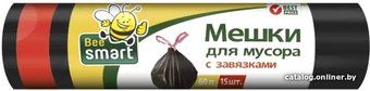Пакеты для мусора Paclan Bee Smart с завязками (60 л, 15 шт)