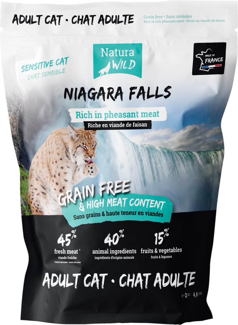 

Сухой корм для кошек Natura Wild Niagara Falls для кошек с чувствительным пищеварением с мясом фазана 2 кг