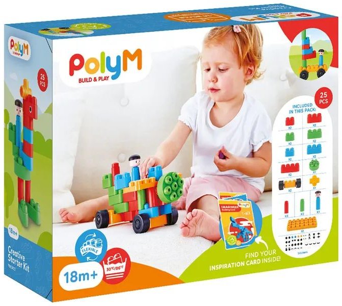 

Конструктор PolyM Творческий стартовый набор 760003_HP (25эл)