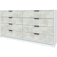 Комод Интерлиния Концепт КТ-К197 (бетон лайт/белый платинум)