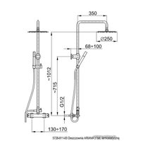 Душевая система  Armatura Ariana 5726-911-00