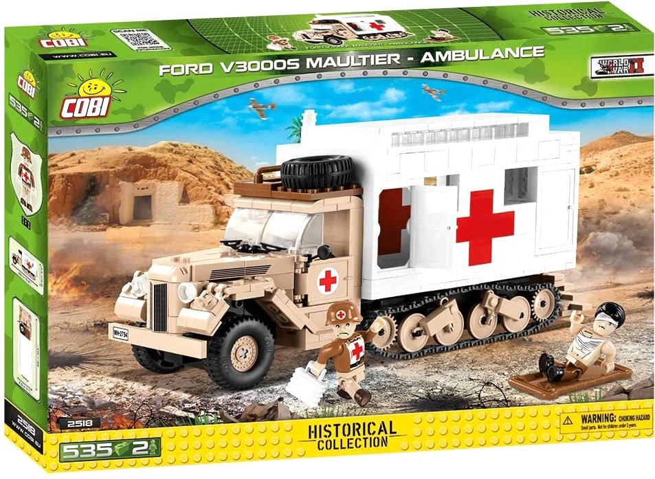

Конструктор Cobi World War II 2518 Ford V3000S Maultier Ambulance