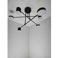 Люстра средней высоты Mirastyle Диод XL-21015/3+3 BK