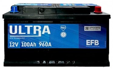 

Автомобильный аккумулятор Ultra PRO EFB R+ (100 А·ч)