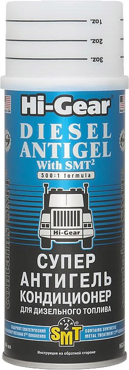 

Присадка в топливо Hi-Gear Diesel Antigel with SMT2 444 мл (HG3421)