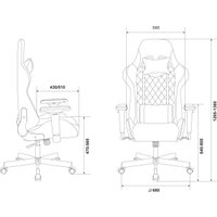 Игровое (геймерское) кресло Zombie Viking 7 BR Fabric (коричневый) в Бресте