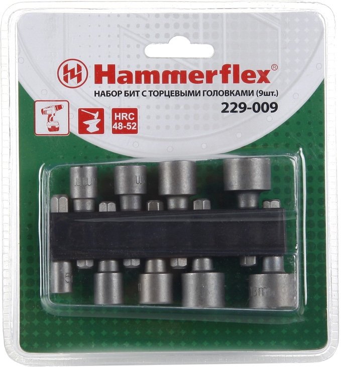 

Набор головок слесарных Hammer 229-009 (9 предметов)