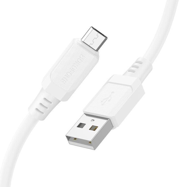 

Кабель Borofone BX115 USB Type-A - microUSB (1 м, белый)