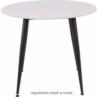 Кухонный стол Signal Rion 90 (белый лак/черный)