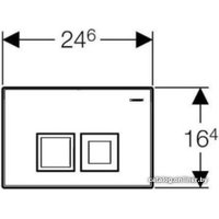 Панель смыва Geberit Delta 50 115.135.21.1 (глянцевый хром)