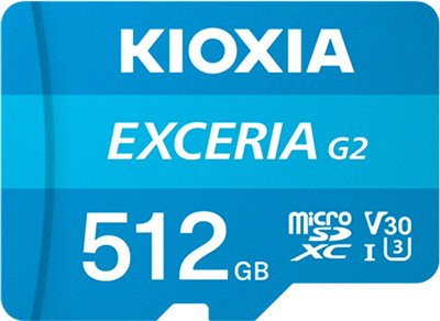 

Карта памяти Kioxia Exceria G2 microSDXC LMEX2L512GG2 512GB (с адаптером)