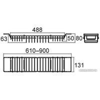 Полка на ванну Milardo 102W000M44