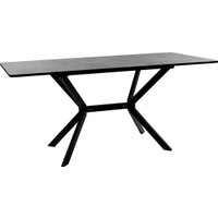 Кухонный стол ВВР Миллер (камень темный/черный №7, ЛДСП 120-160/80)