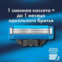 Подарочный набор Gillette Mach3 Turbo с 1 сменной кассетой + гель для бритья Series Увлажняющий 200 мл