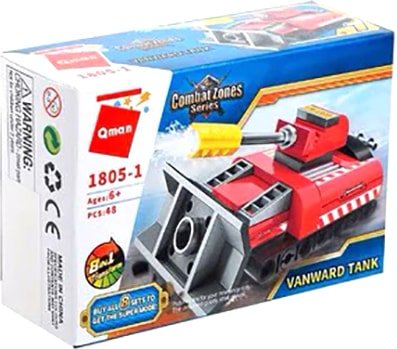 

Конструктор Qman CombatZones 1805-1 Красный танк