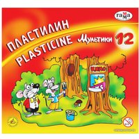 Пластилин Гамма Мультики 280018 (12 цв)